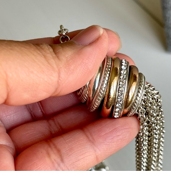 BRIGHTON | Neptune's Rings Tassel 38" - 40" Adjustable 4" Drop Pendant Necklace - Picture 4 of 14